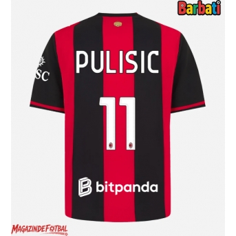 AC Milan Christian Pulisic #11 Tricou Fotbal Replică 2026-27 Barbati Acasa